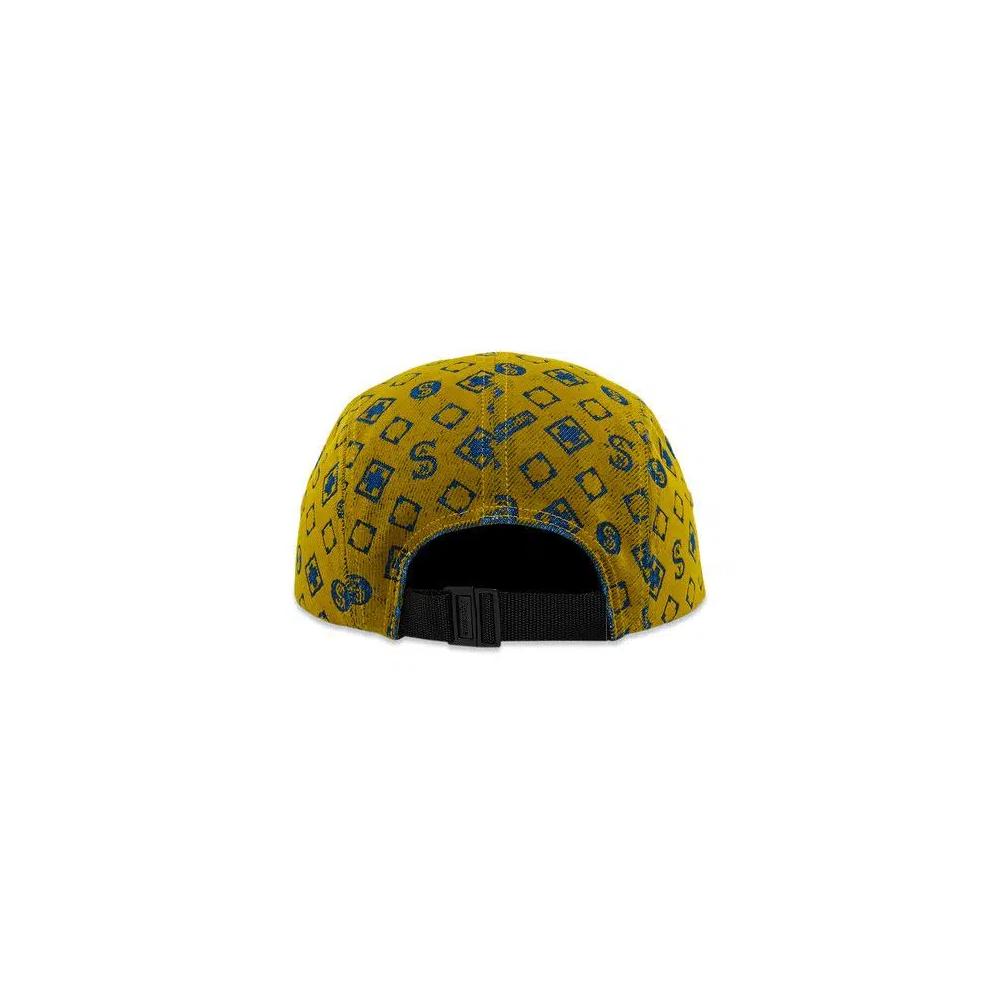 Кепки Supreme Flocked Denim Camp Cap 'Mustard' 4
