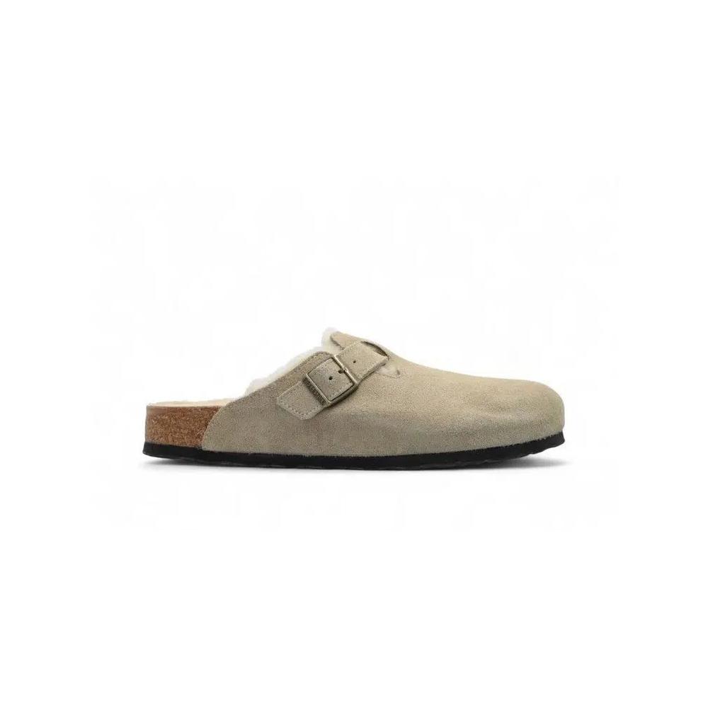 Биркенштоки Boston Shearling Suede Clogs 'Taupe' 2