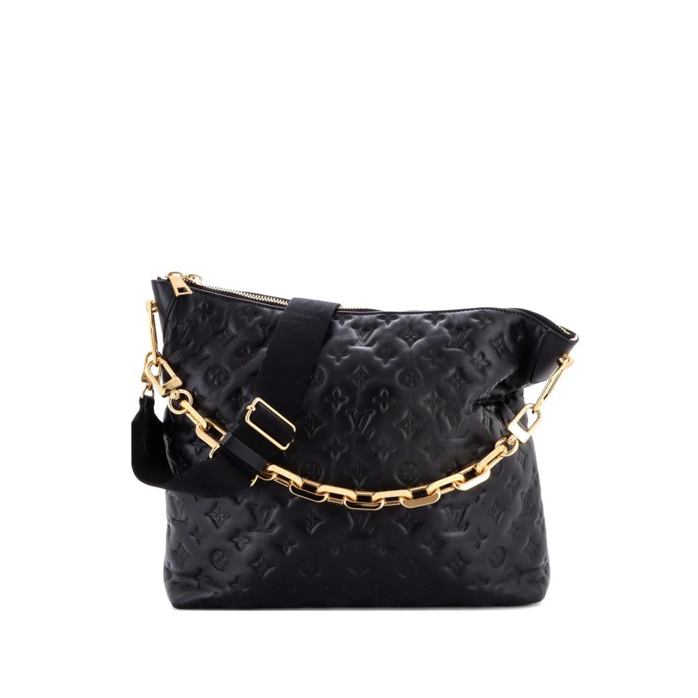 Сумка-хобо Coussin Monogram Embossed Lambskin MM 1
