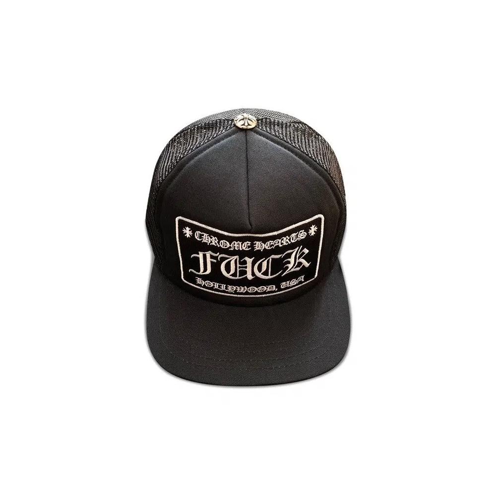 Кепки Chrome Hearts FUCK Hollywood Trucker Hat 'Black' 2