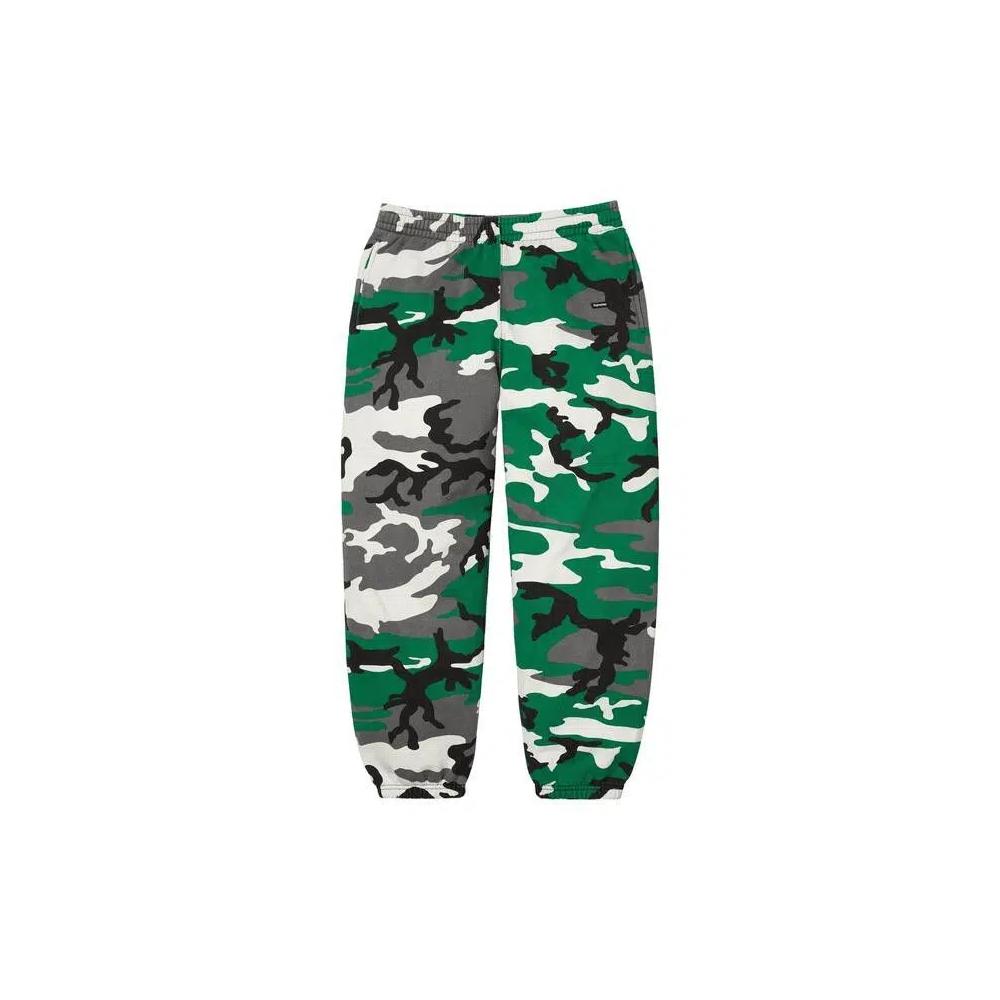 Спортивные штаны Supreme Small Box Sweatpant 'Green Camo' 1