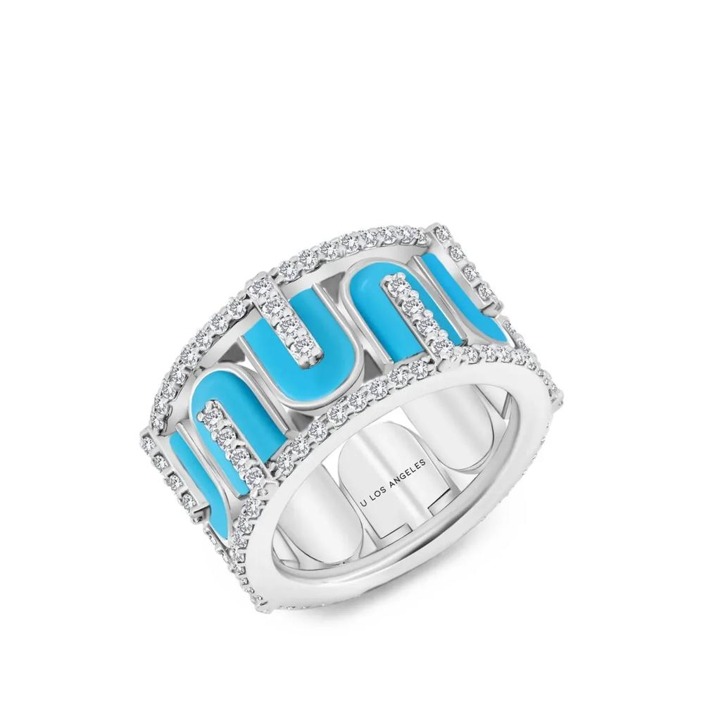 Кольцо U Hoops с бриллиантами 1