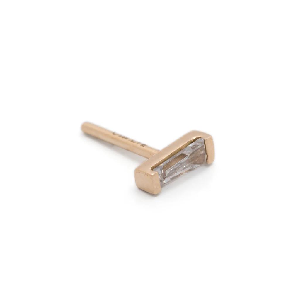 14KT yellow gold Modular Diamond earring 2