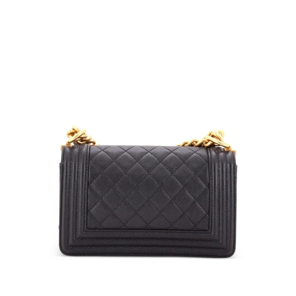 Маленькая сумка через плечо Boy Flap Bag Quilted Caviar 2