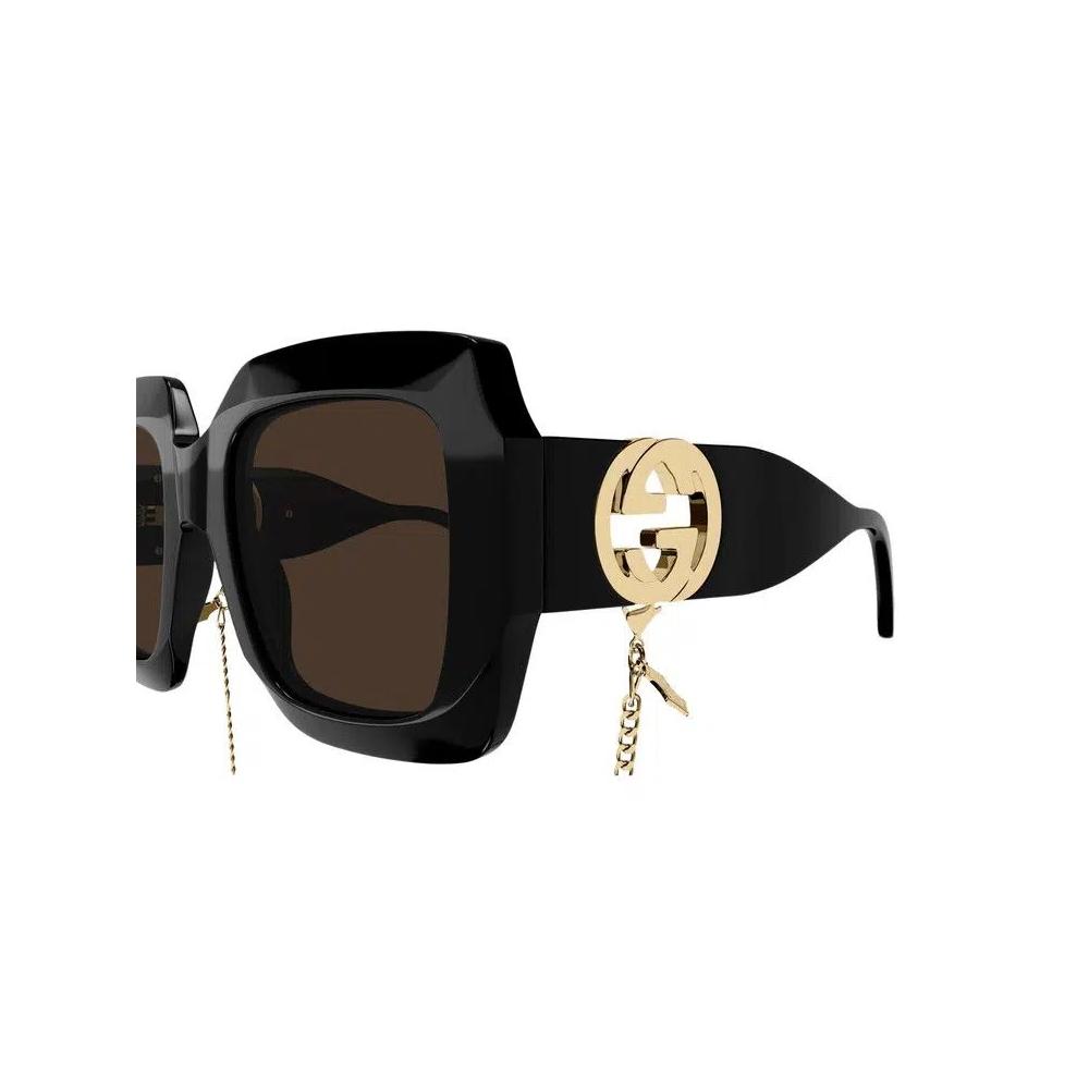 Gucci Square Sunglasses 'Черный/Коричневый' 3