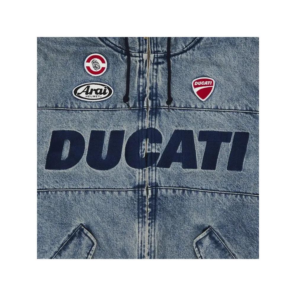 Джинсовые куртки Supreme x Ducati Hooded Racing Jacket 'Denim' 3