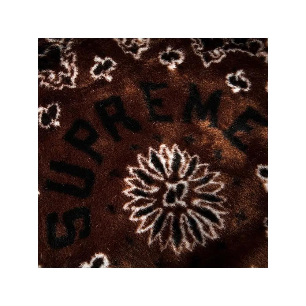 Бомберы Supreme Bandana Faux Fur Bomber Jacket 'Коричневый' 3