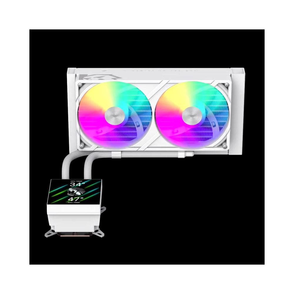 GameMax GLACIER 240 WH 240mm водяное охлаждение - Белый 1