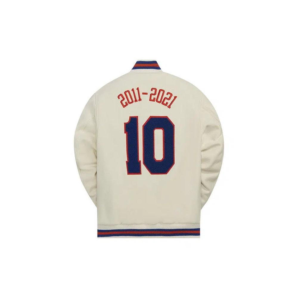 Университетские куртки Kith And Golden Bear For New York Knicks Varsity Jacket 'Sandrift' 2