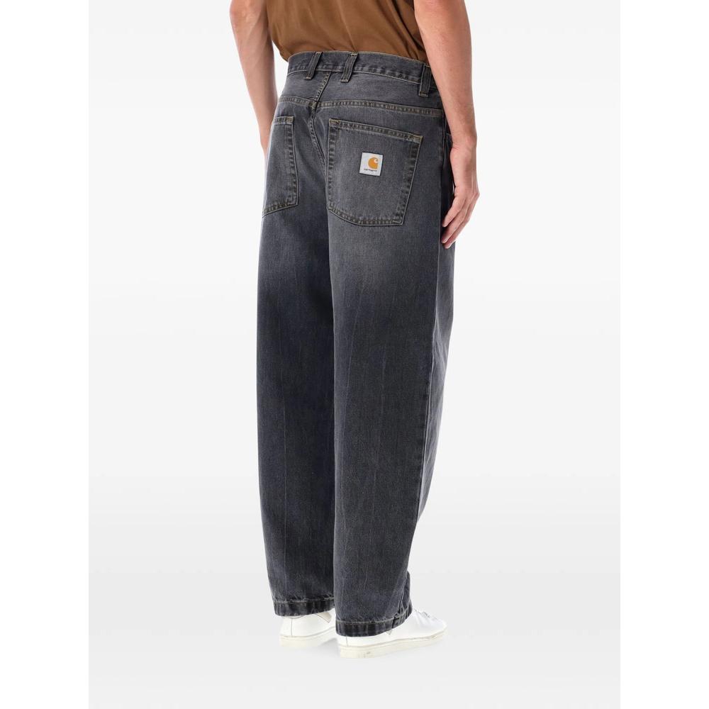 Brandon logo-patch washed jeans 2