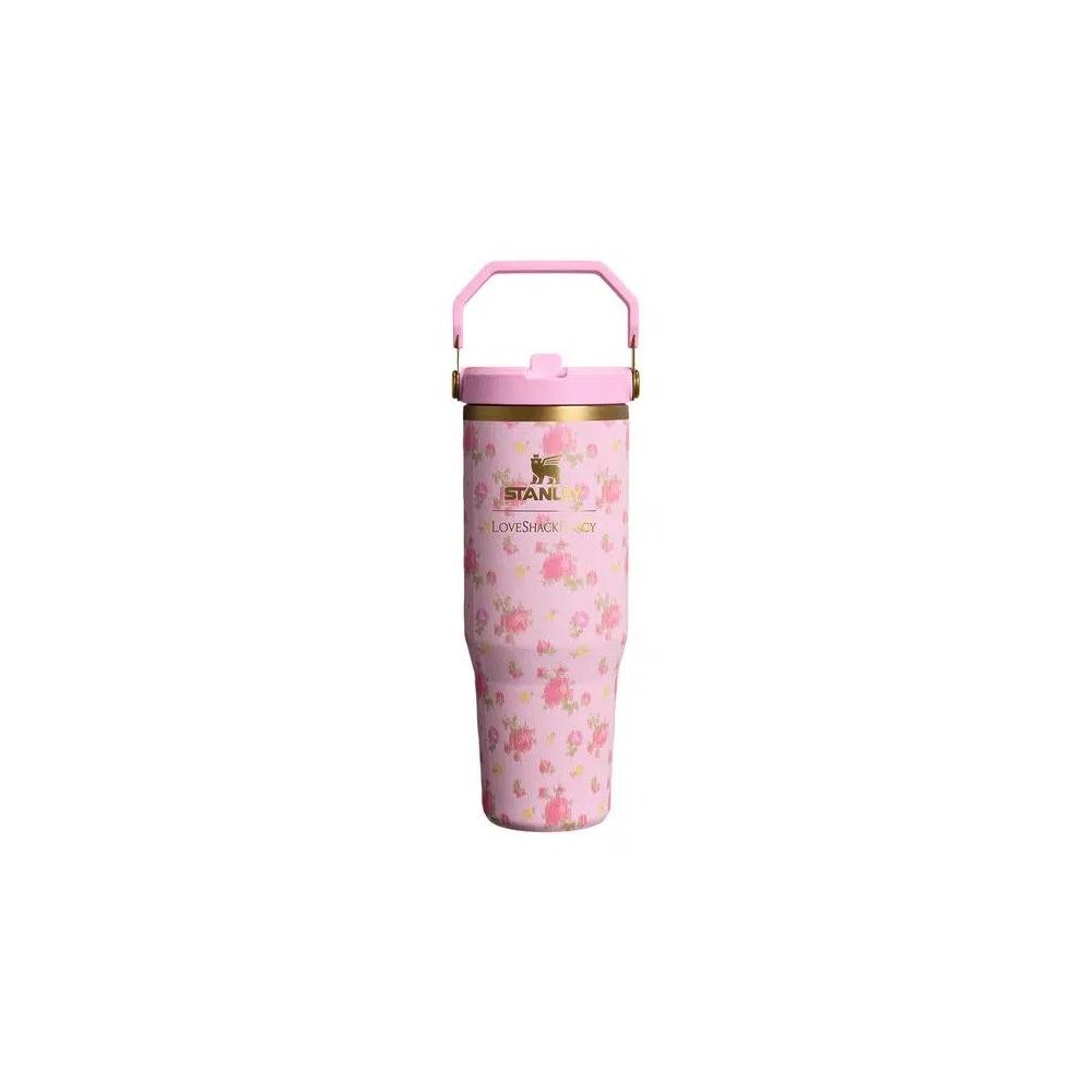 Бутылки для воды Stanley 1913 x LoveShackFancy IceFlow Flip Straw 30oz Tumbler 'Ibiza Sunset' 1