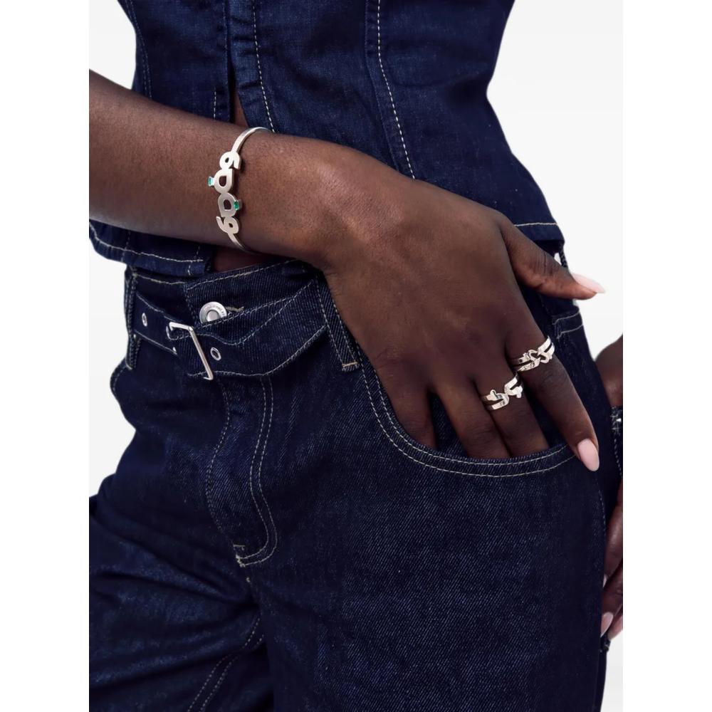 Quwa emerald-embellished cuff bracelet 1