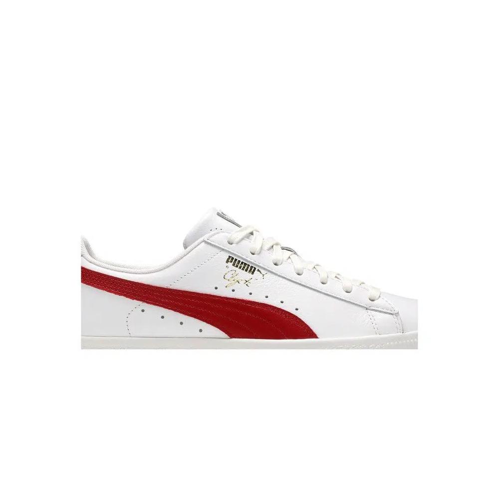 Кроссовки Puma Clyde Core Leather Foil «White Cherry» 2
