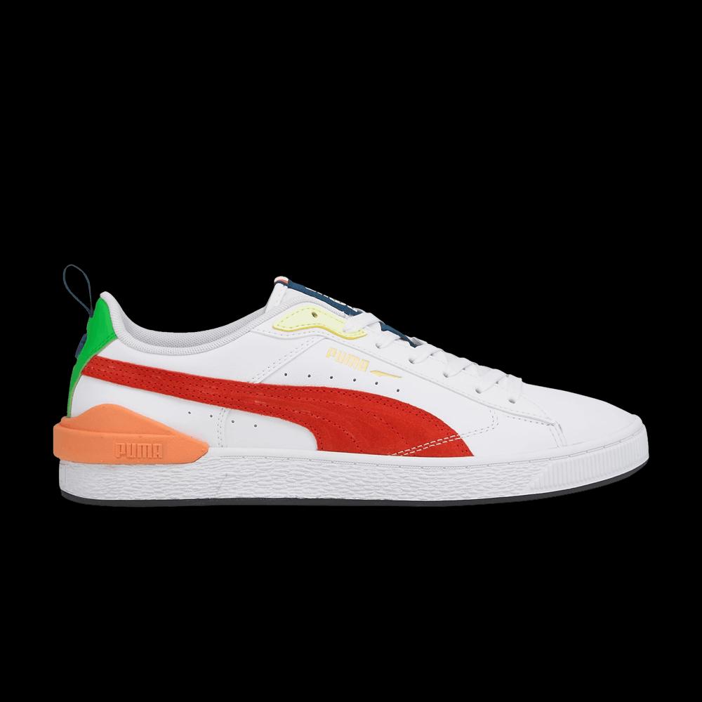 Кроссовки Puma Suede Bloc 'White Cherry Tomato' 1