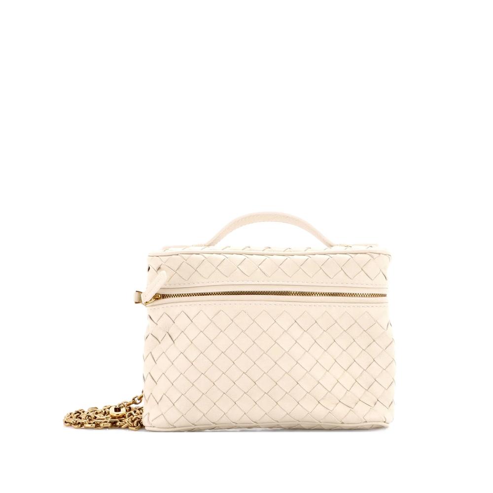 Маленькая сумка на плечо Soft Chain Vanity Case с плетением Intrecciato 1