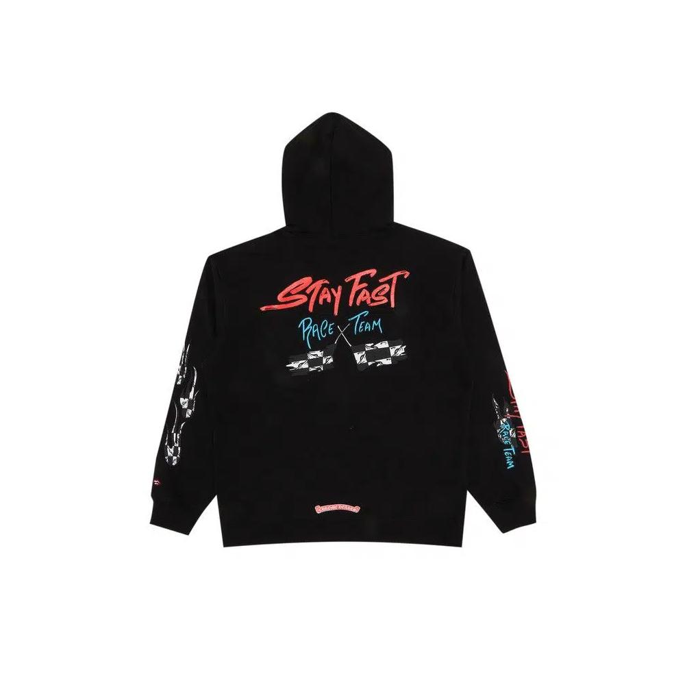 Худи Chrome Hearts x Matty Boy Stay Fast Hoodie 'Black' 2