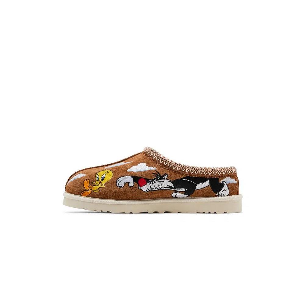 Тапочки Palace x Looney Tunes x UGG Tasman Slipper 'Chestnut' 3