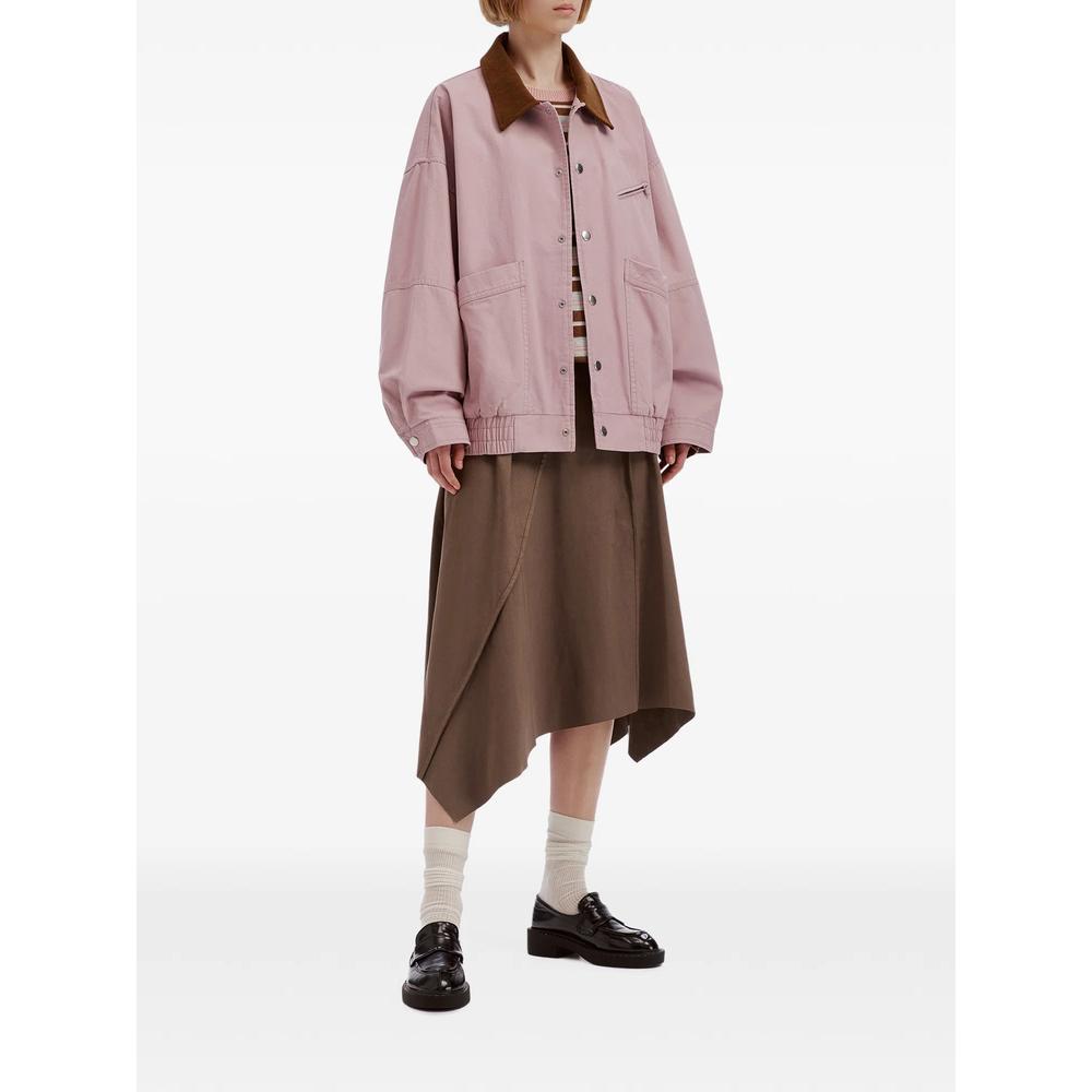 asymmetric panelled midi skirt 2