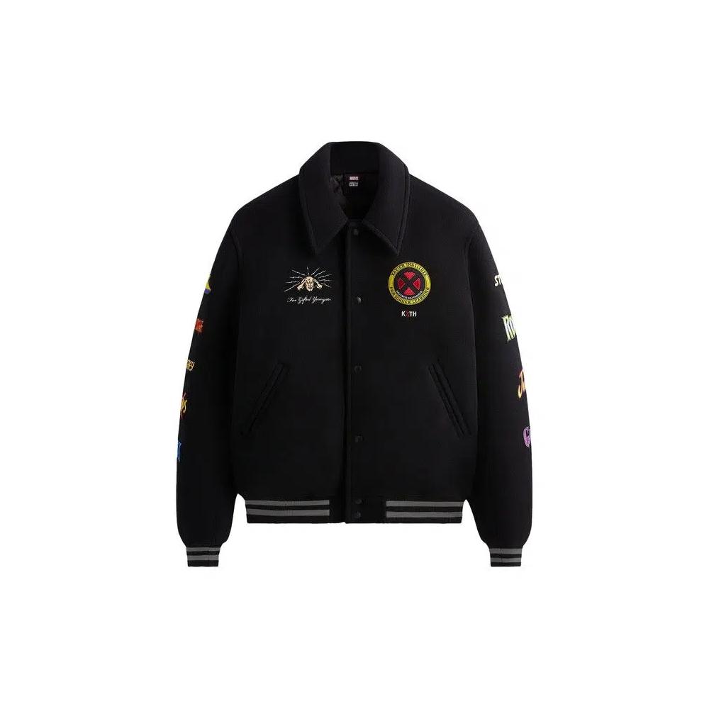 Варсити-куртки Kith For X-Men Wool Varsity Jacket 'Черный' 1