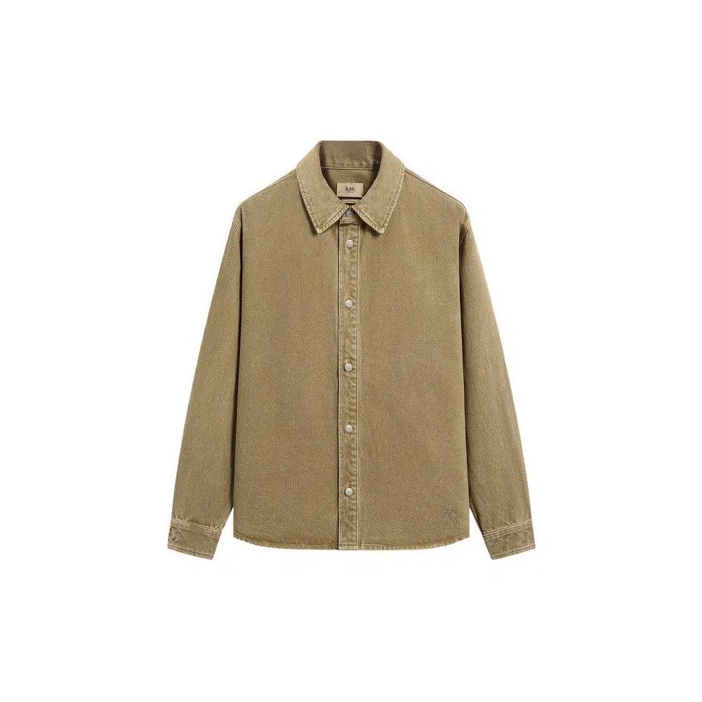 Рубашки и топы Kith Herringbone Denim Apollo Shirt 'Deliver' 1