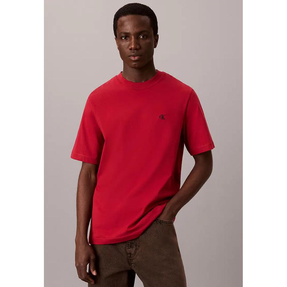 Расслабленная футболка с вышитым монограммой логотипом - Calvin Klein Jeans 1