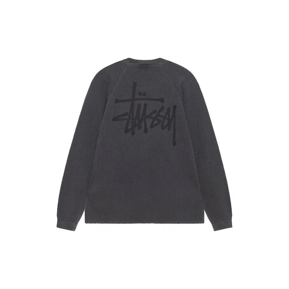 Топы Stussy Basic Thermal 'Washed Black' 2