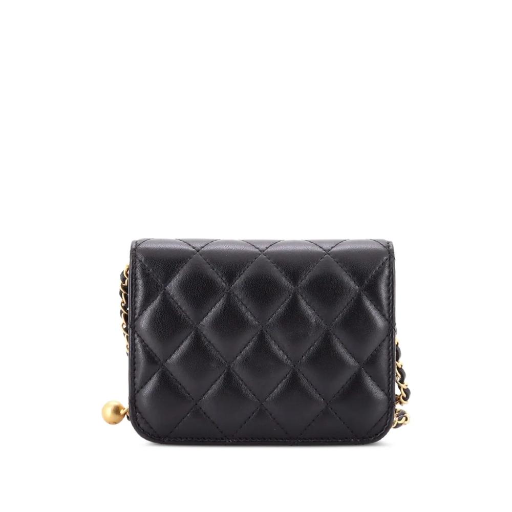 Мини-сумка через плечо Pearl Crush Flap Clutch with Chain Quilted Lambskin 2
