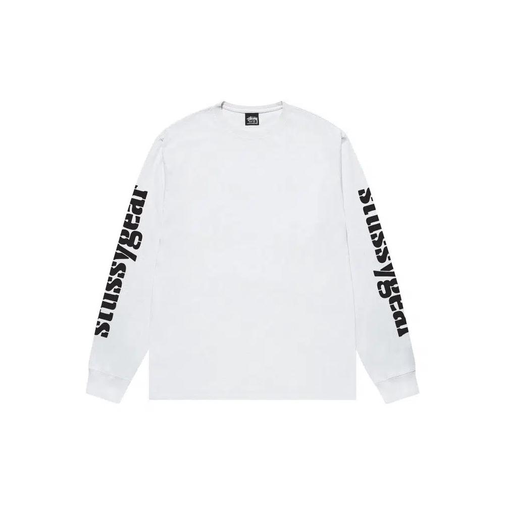 Футболки с длинным рукавом Stussy Gear Long-Sleeve Tee 'White' 1