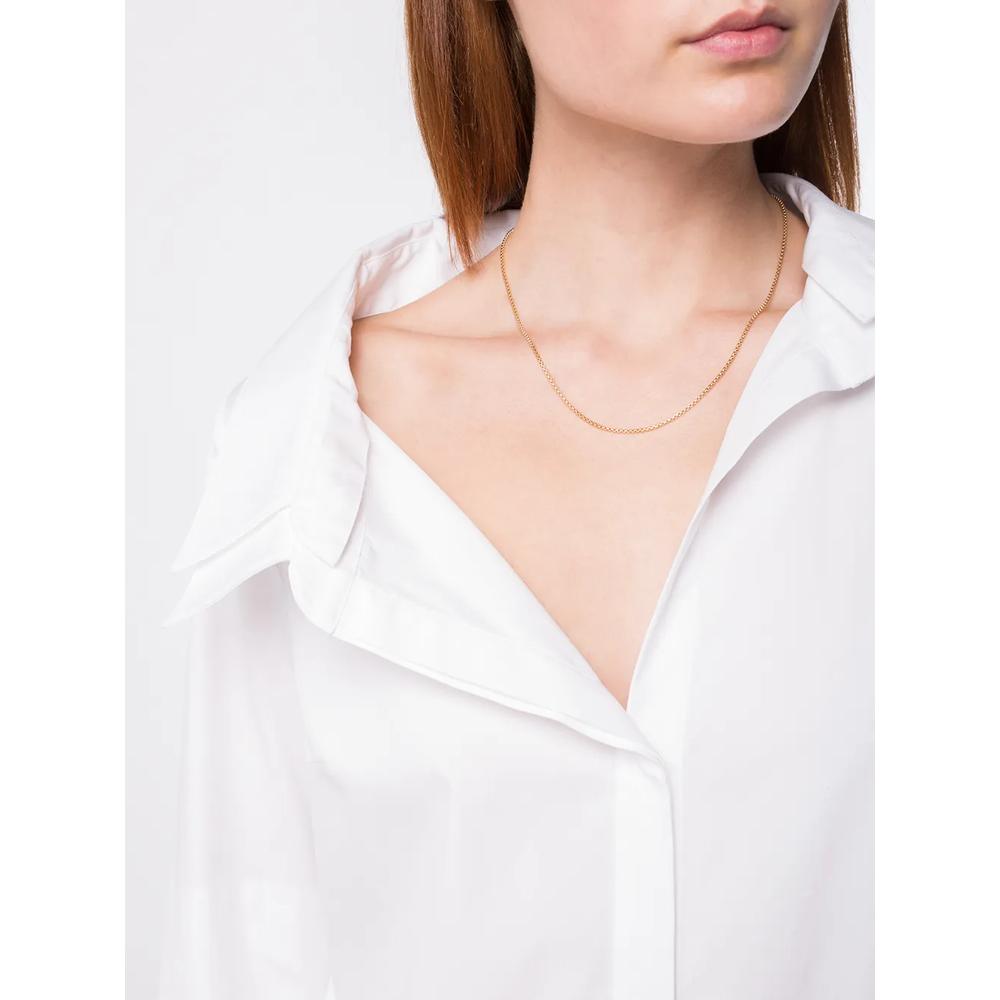 Цепочное колье Box Chain из желтого золота 2