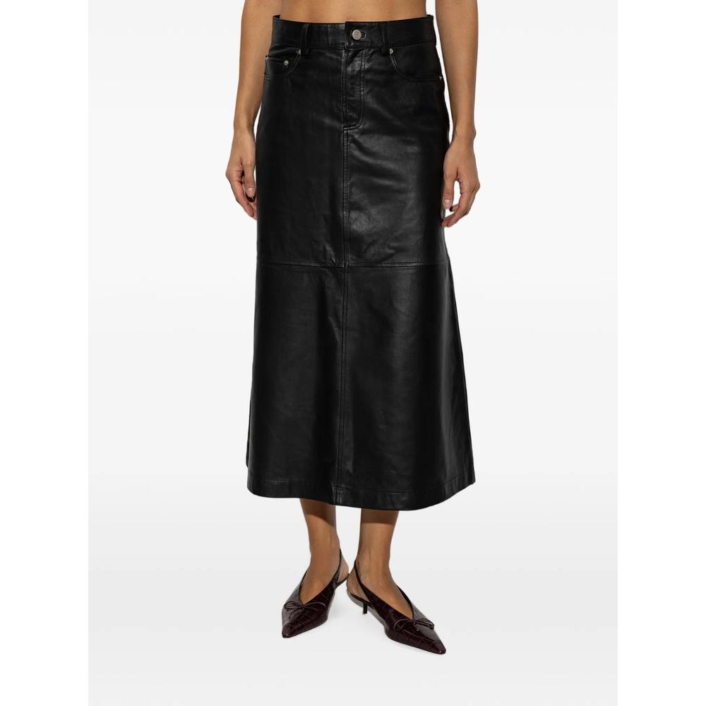 Solene leather midi skirt 3