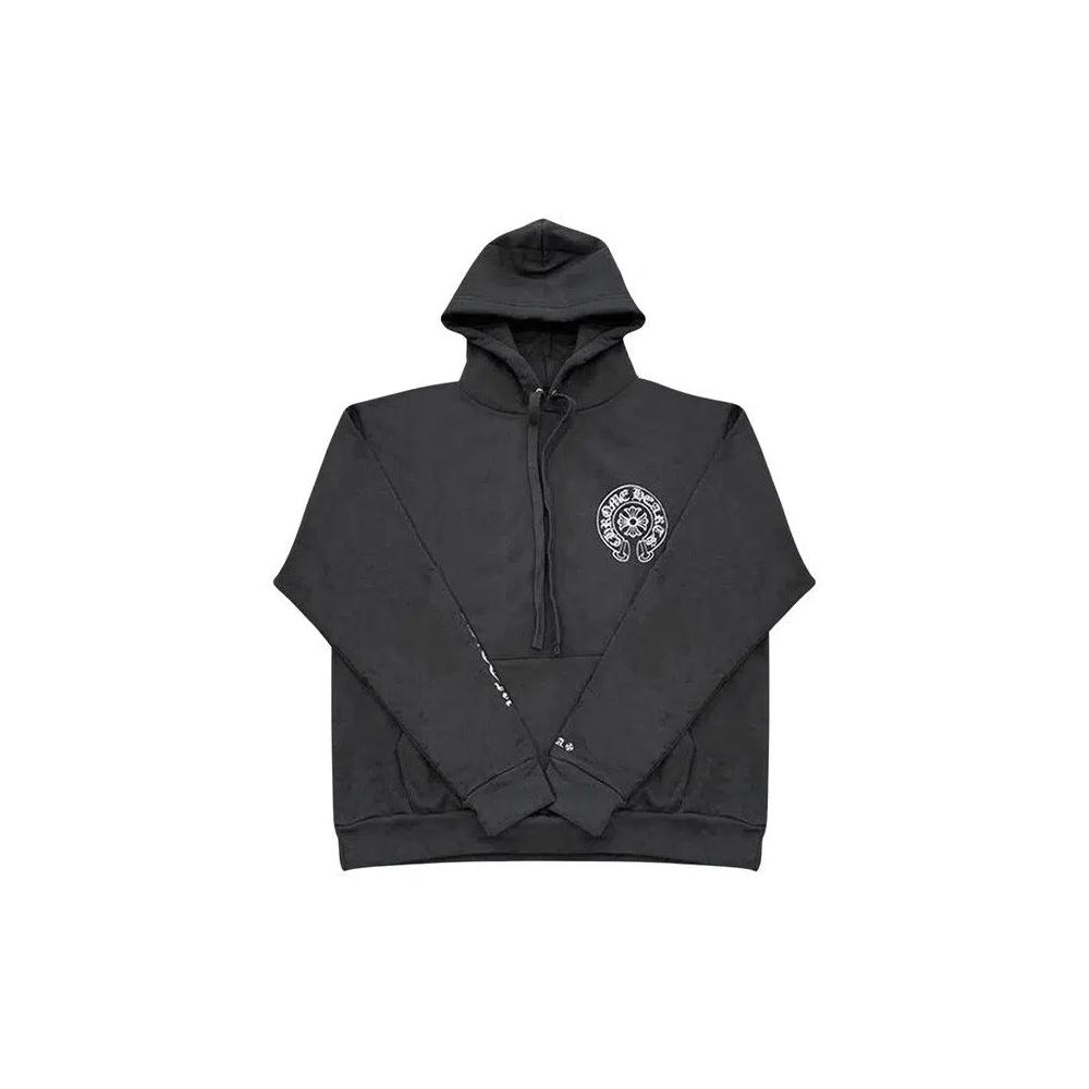 Толстовки на молнии Chrome Hearts Silver Glitter Hoodie 'Black' 1