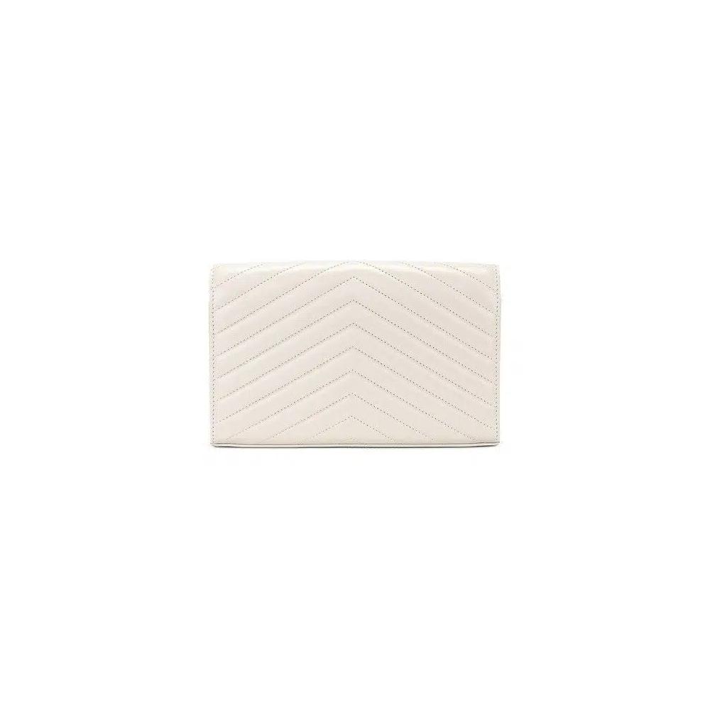 Кошельки Saint Laurent Cassandre Chain Wallet 'Белый винтаж' 2