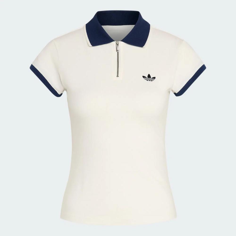 Lifestyle ENGINEERED RIB ПОЛО Женское Белое KS7357 5