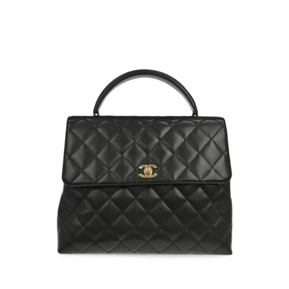 2002 quilted Caviar leather tote bag 1