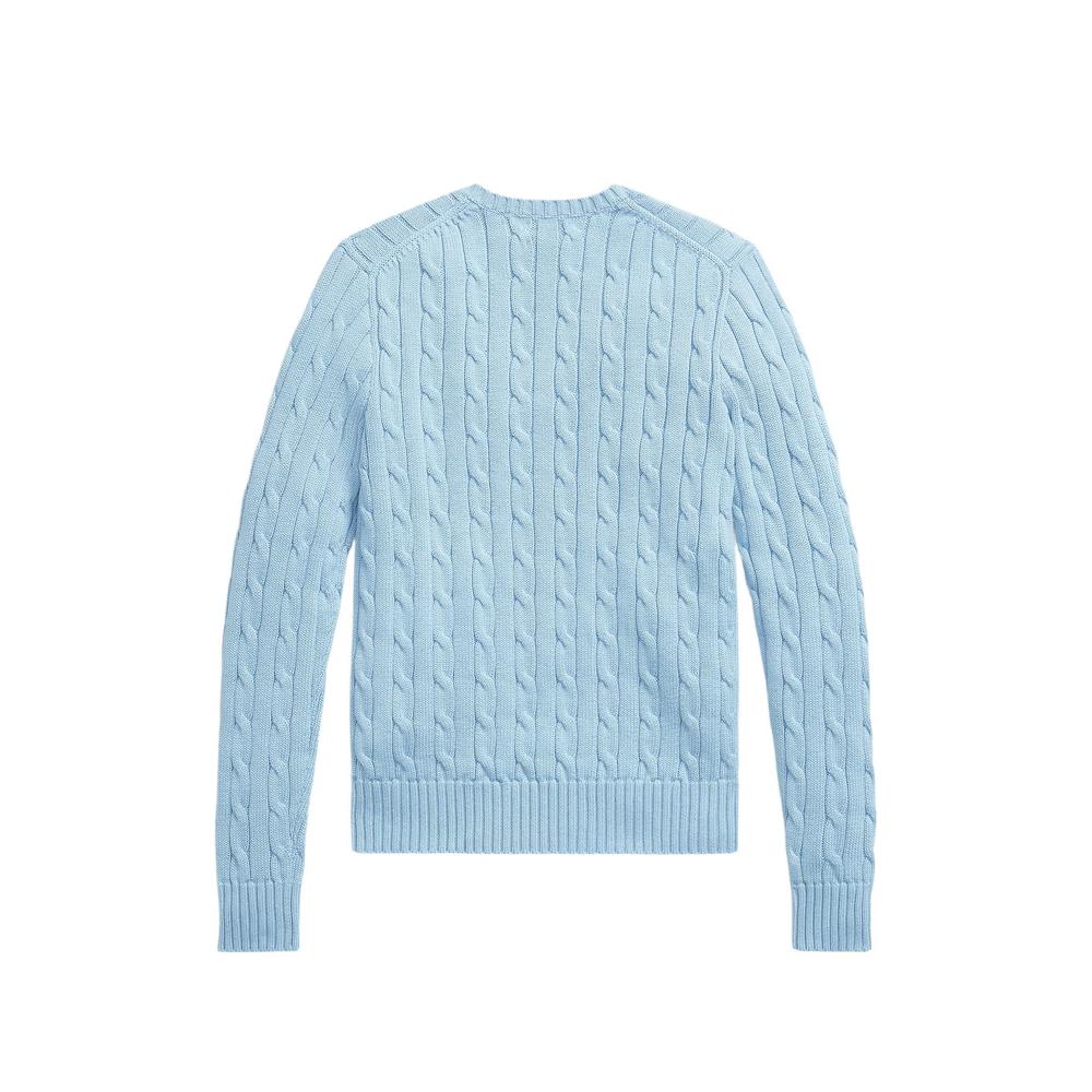 cable-knit V-neck sweater 2