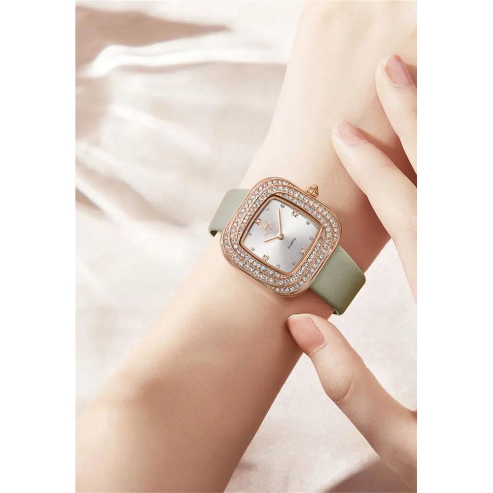Cryselle Женские Кожаные Кварцевые Часы 3