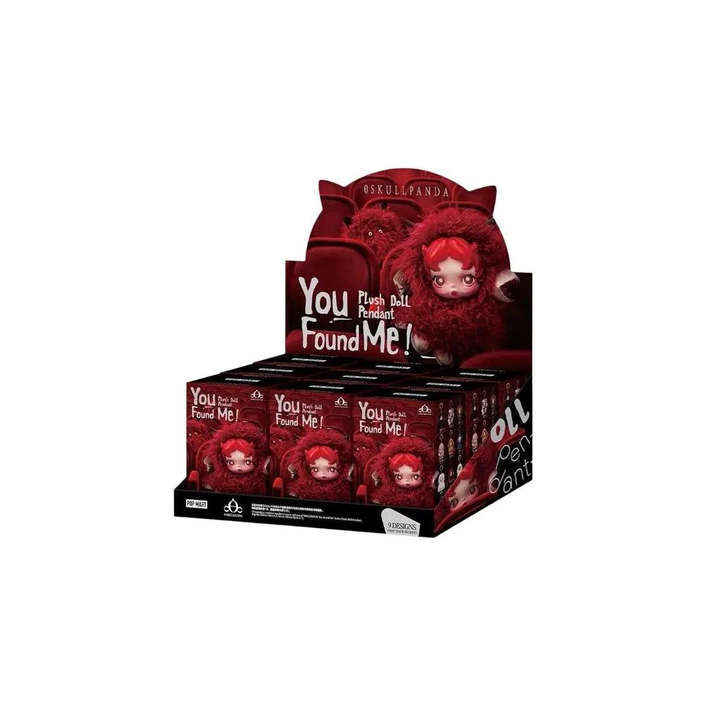 Мягкие игрушки Pop Mart SKULLPANDA You Found Me! Series Plush Doll Pendant Sealed Case 'Mystery' (9 Blind Boxes) 1