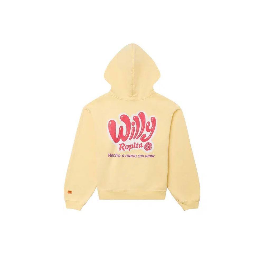 Молнии Willy Chavarria Shrunken Zip-Through Hoodie 'Butter' 2