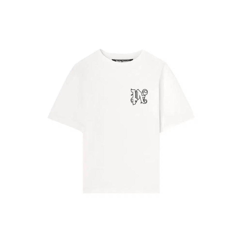 Футболки с коротким рукавом Palm Angels Monogram Regular Tee 'Белый/Черный' 1