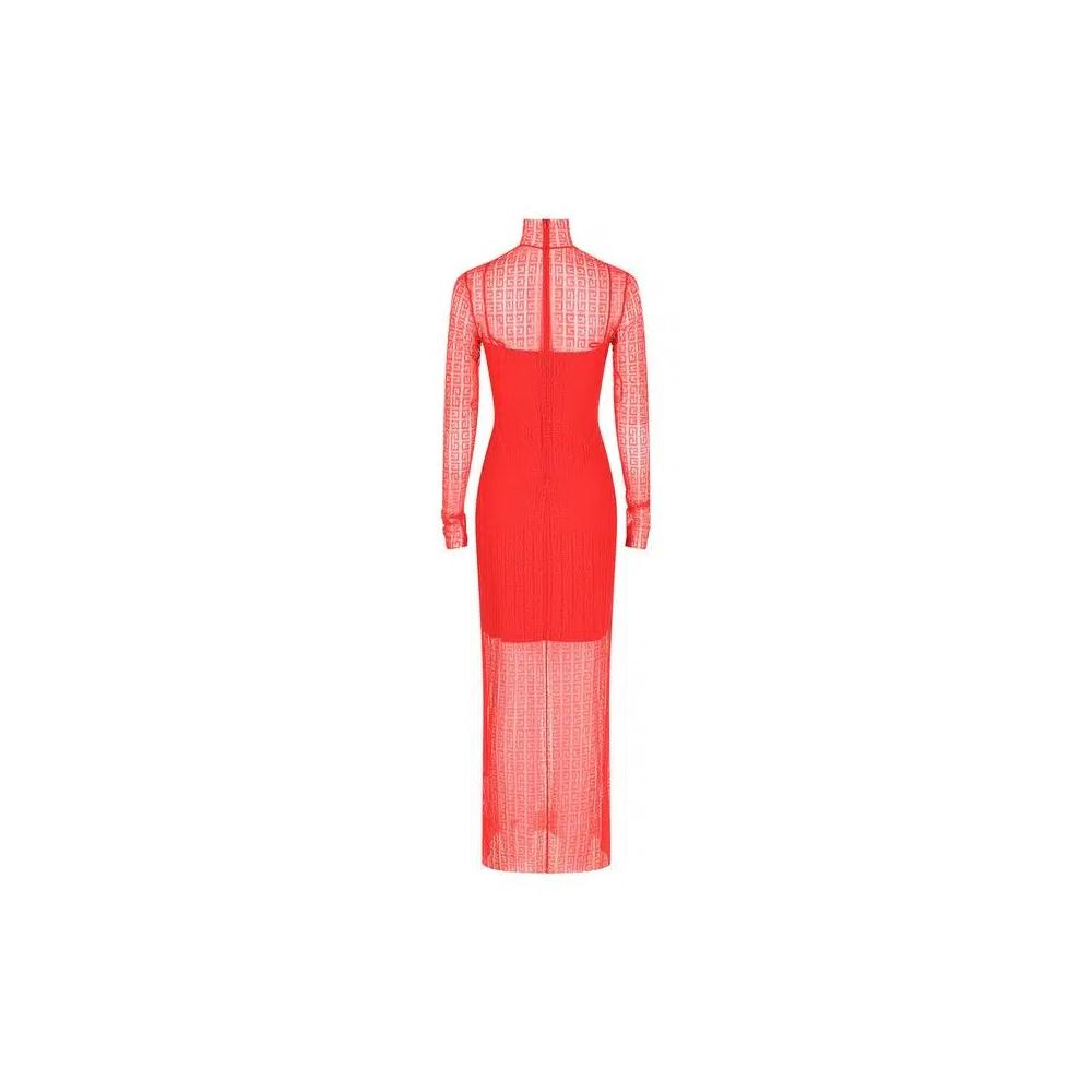Длинные платья Givenchy 4G Lace Maxi Dress 'Vermilion' 2