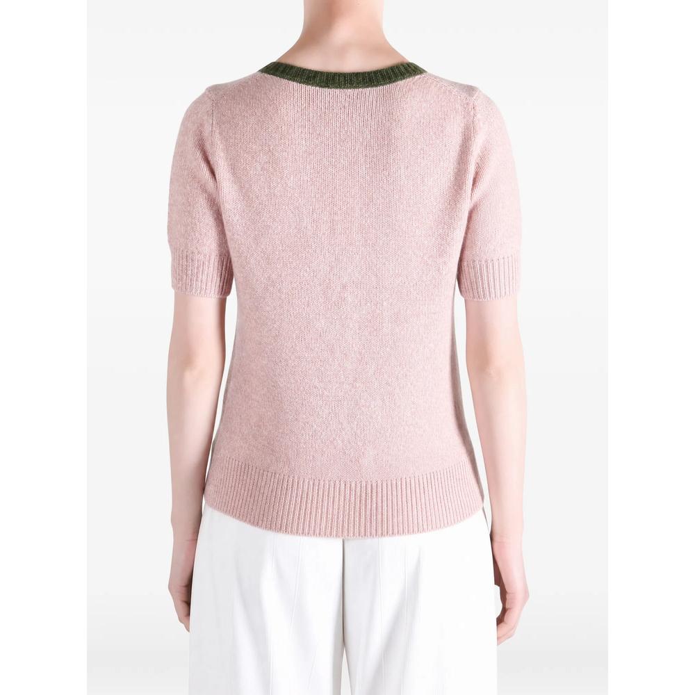 button-placket short-sleeve sweater 4