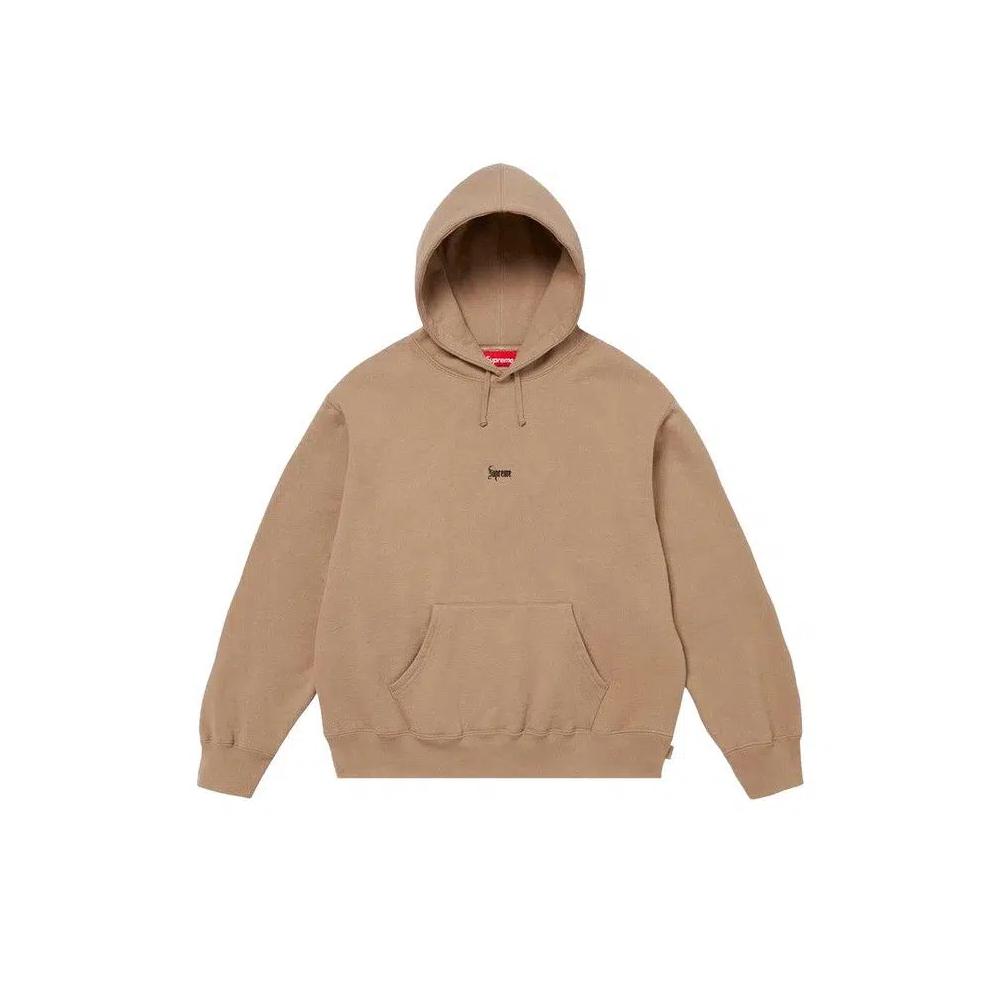 Худи Supreme Micro Logo Hooded Sweatshirt 'Light Tan' 1