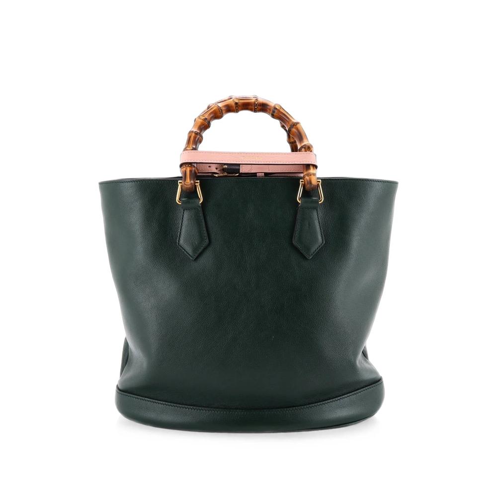 Diana Convertible Leather Medium bucket bag 2