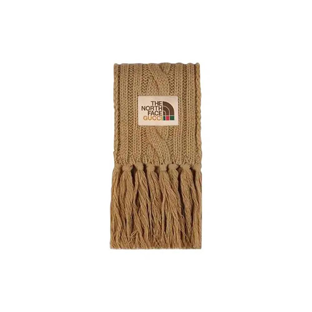 Шарфы Gucci x The North Face Wool Scarf 'Бежевый' 1