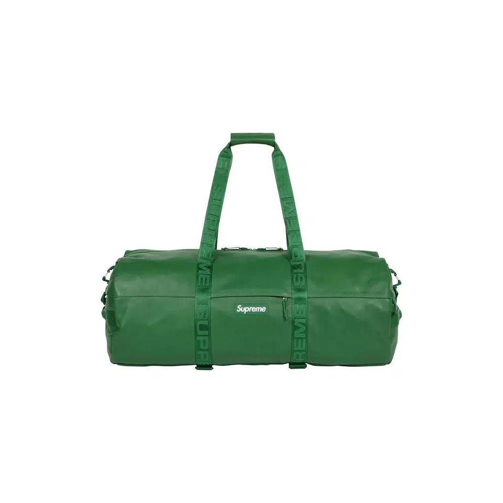 Сумки-дафл Supreme Leather Large Duffle Bag 'Зеленый' 1