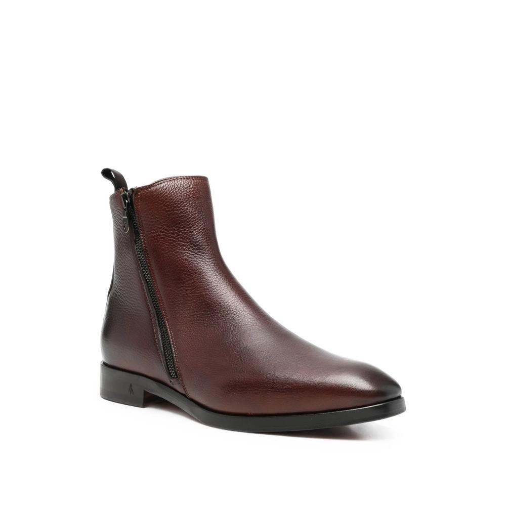 grainy-leather ankle boots 2