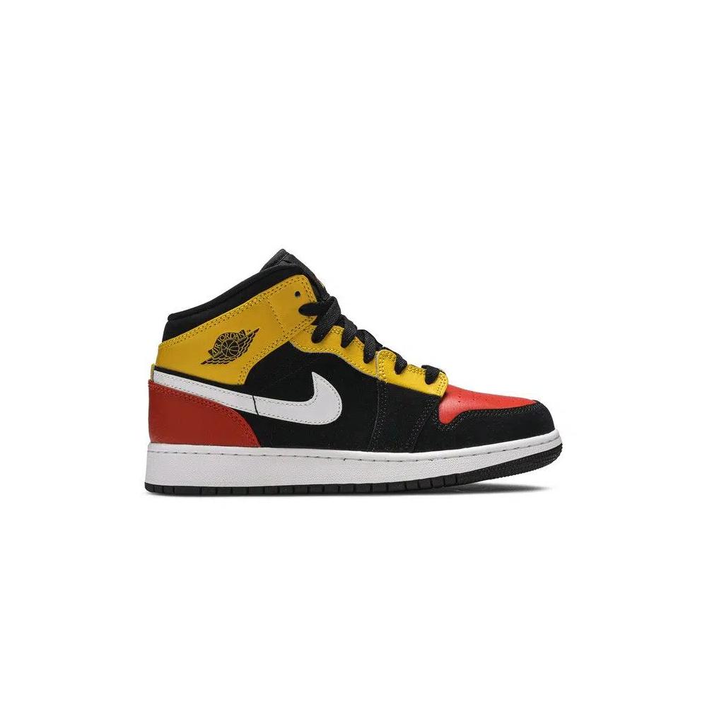 Кроссовки Nike Air Jordan 1 Mid SE GS 'Amarillo Team Orange' 1