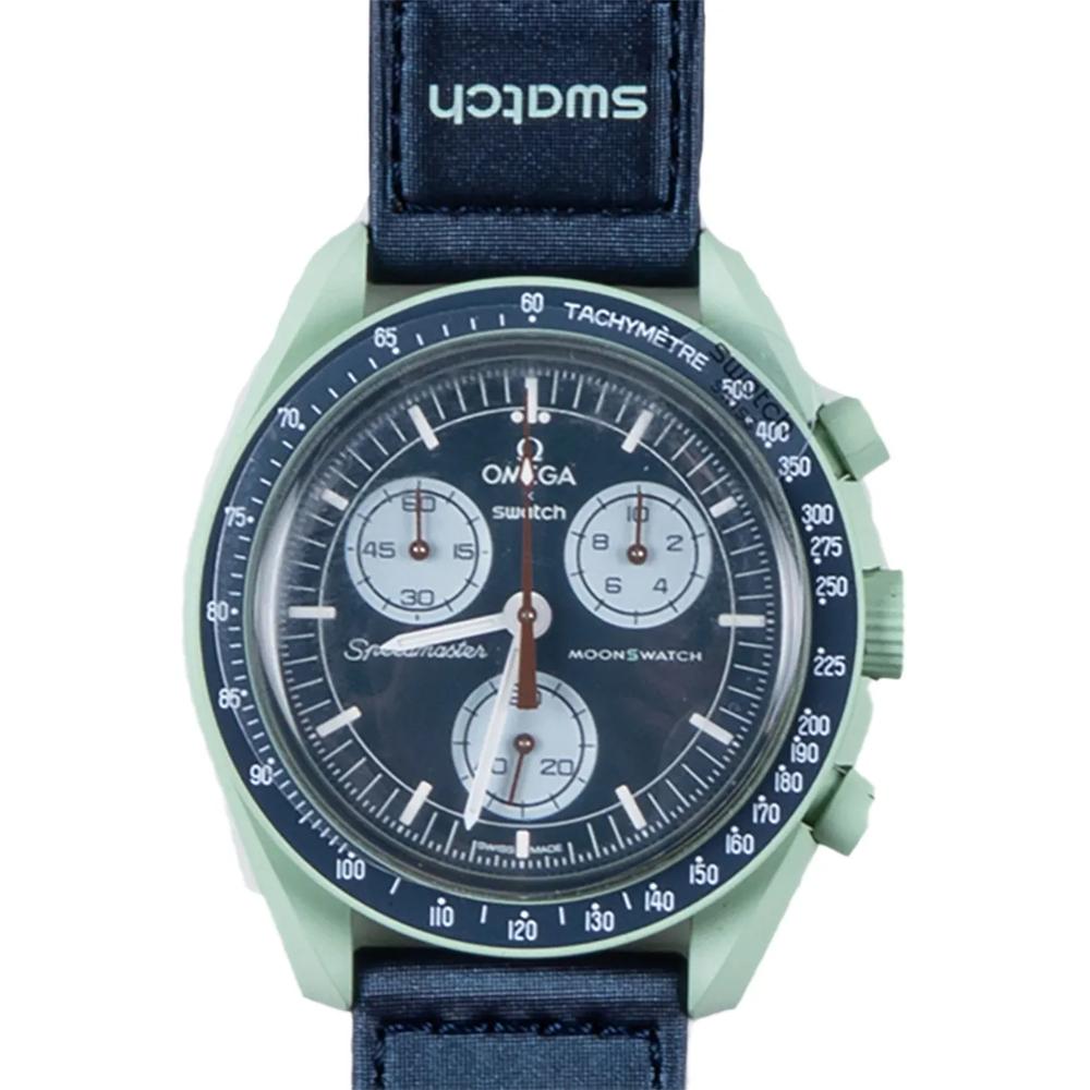 Наручные часы Bioceramic Moonswatch Mission to Earth 42 мм из коллаборации с Swatch 2