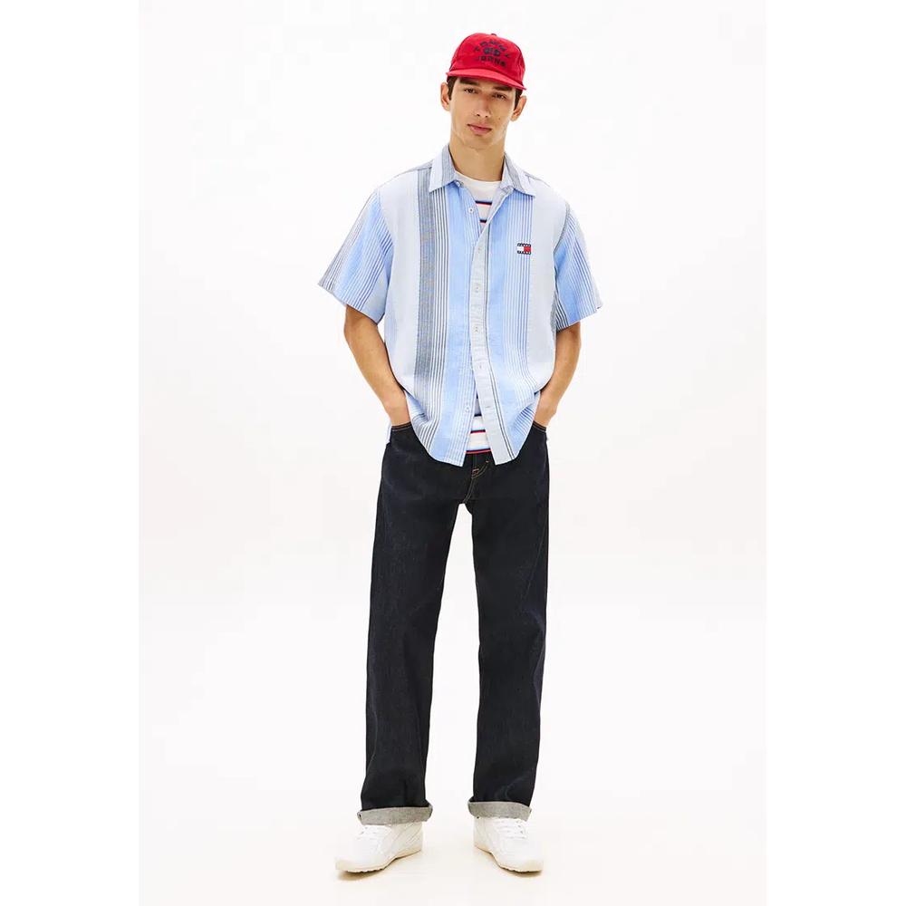 Свободная рубашка с полоской и коротким рукавом - Tommy Jeans 4