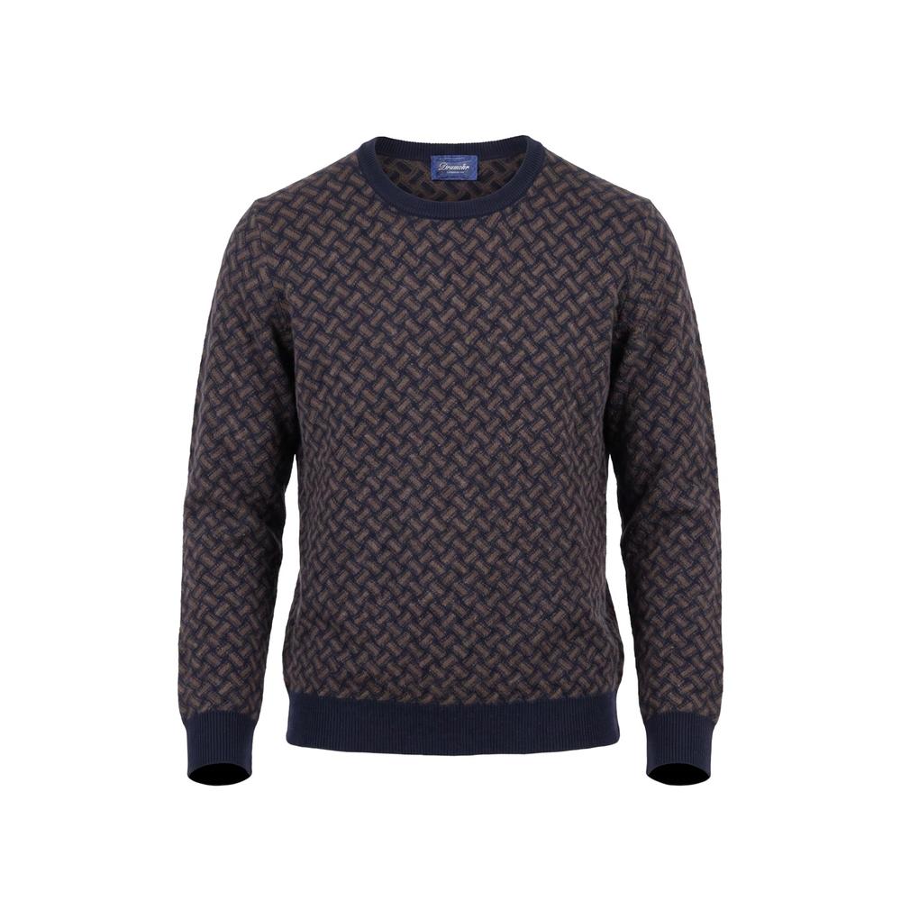 geometric-pattern cashmere sweater 1